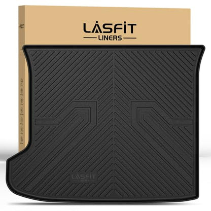 LASFIT Cargo Mat for Kia EV6 2024 2023 2022, All Weather TPE Custom Fit Easy Clean Car Trunk Mat for Kia EV6 2022-2024 Cargo Liner, Black - size: 3)For Kia EV6 | 2022-2024 | Cargo