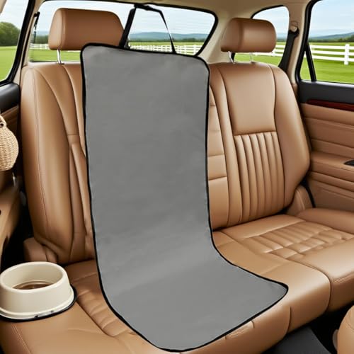 Pet Car Cover - Waterproof Seat Pad, Non Slip Cushion Protector, Soft Sturdy Easy Install, Interactive Keeps Seats Clean, Excellent Pet Travel Gear, Family Road Trip Sedan Truck 41.73x19.29 Inches - color: Dark Gray