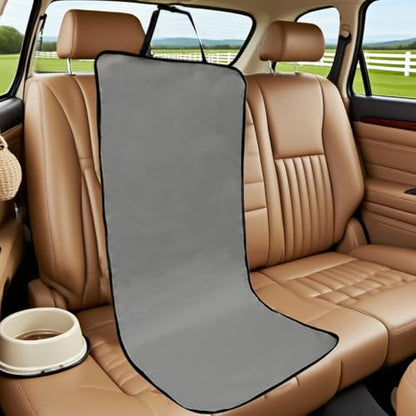 Pet Car Cover - Waterproof Seat Pad, Non Slip Cushion Protector, Soft Sturdy Easy Install, Interactive Keeps Seats Clean, Excellent Pet Travel Gear, Family Road Trip Sedan Truck 41.73x19.29 Inches - color: Dark Gray