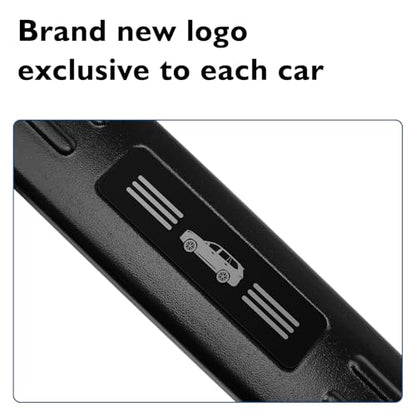 BIBLOZ ABS Material Door Sill Protector Compatible with Toyota Grand Highlander (Include Hybrid) LE/XLE/Limited/Platinum Accessories 2024 2025 2026 Door Sill Guards Trim(Not for Highlander)