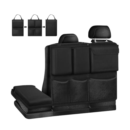 Car Trunk Organizer, Detachable Vehicle Seatback Hanging Storage Container with Zippers, Large Capacity Waterproof Auto Seat Back Trunk Bag Accessories, Universal for Most Vehicles (Black) - color: Black, size: Style A