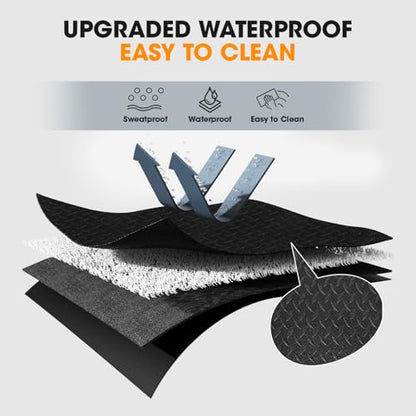Stepwaver Walking Pad Mat for Carpet, Treamill Mat for Hardwood Floors, High Density, 1/4 Thickness, Folable, Floor Protection Mats for Bike, Elliptical, Treadmill - size: 55"L x 24"W x 0.2"Th