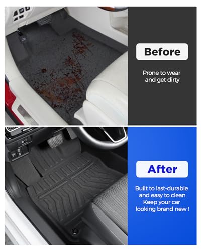 Custom Fit 3 Pcs Floor Mats for Honda Civic 2022-2025 - All-Weather Rubber Mats & Liners, Heavy Duty Car Interior Protection for Civic, Weather-Resistant & Easy to Clean - size: for Honda Civic 3 PCS Floor Mats 2022-2026