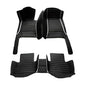Customized Personalized Car Mats - All Weather Men's and Women's Floor mats Suitable for 99% of vehiclesPads Protection Non-Slip Leather Floor Liners (Black Rice Stripe) - color: Black rice stripe