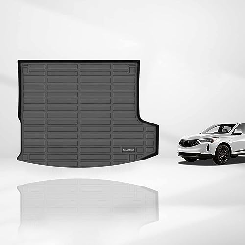 KELCSEECS® Floor Mats & Cargo Liner Custom for Acura RDX 2026 2025 2024 2023 2022 2021 2020 2019,All Weather Protection TPE Floor Liners Front& Rear Row Full Set Acura RDX Accessories Black - style: 7) For 2019-2026 RDX Full Set