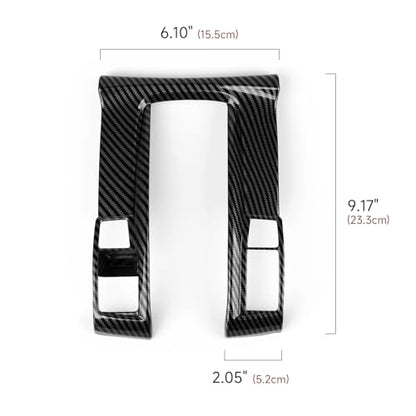 Gear Shift Panel Cover Decals for Honda Civic 2016 2017 2018 2019 2020 2021 10th Gen Accessories ABS Carbon Fiber Interior Stickers - color: Gear Shift Panel, C