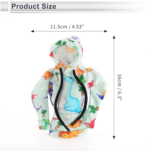 1 Pc Universal Gear Shift Knob Cover Automotive Manual Stick Shifting Handle Protector Dinosaur Hoodie Style Purple,Blue,Orange,Pink Polyester