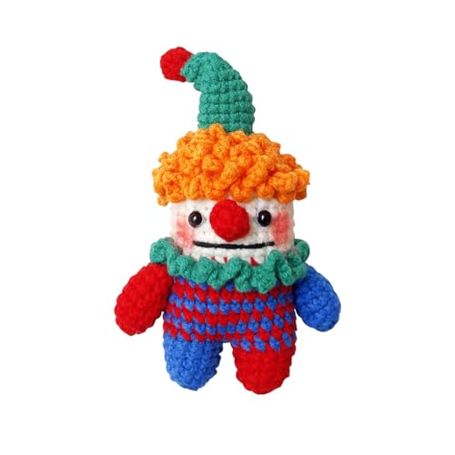 Cute Clown Car Air Vent Clip Handmade Crochet Anime Decoration Suitable for Car Air Vents Car Interior Accessories Car Gifts for Men & Women (Car air Vent Clown) - color: Car Air Vent Clown