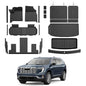 Cartist Floor Mats for Chevy Traverse & GMC Acadia 2024-2026, Buick Enclave 2025-2026 (Only for 7 Seats Captain Chairs), All Weather Floor Liner for Traverse Accessories, Heavy Duty - size: 1)Chevy Traverse 24+ Full Set