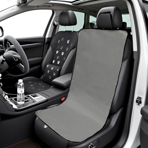 Pet Car Cover - Waterproof Seat Pad, Non Slip Cushion Protector, Soft Sturdy Easy Install, Interactive Keeps Seats Clean, Excellent Pet Travel Gear, Family Road Trip Sedan Truck 41.73x19.29 Inches - color: Dark Gray