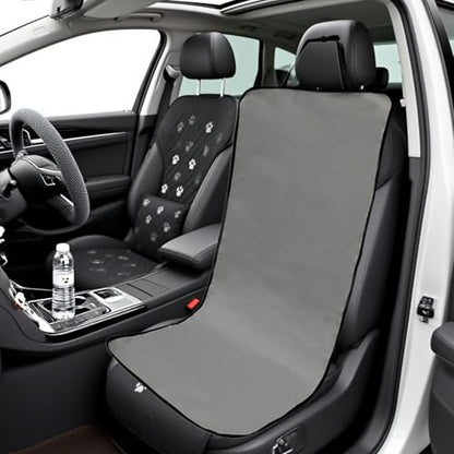 Pet Car Cover - Waterproof Seat Pad, Non Slip Cushion Protector, Soft Sturdy Easy Install, Interactive Keeps Seats Clean, Excellent Pet Travel Gear, Family Road Trip Sedan Truck 41.73x19.29 Inches - color: Dark Gray
