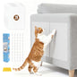 Anti Cat Scratch Furniture Protector - 12Pcs Large, 17.7 * 12in, Clear Sofa Protector from Cat Scratching, Door Protector from Dog Scratching, Self-Adhesive - 50 Pins - size: 17.7in*12in