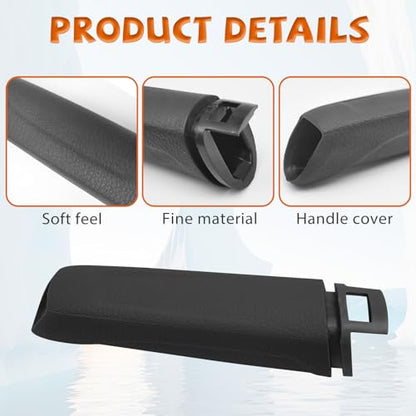 Emergency Brake Parking Handle Cover Compatible with Ford Focus 2012-2018 Car Hand Brake Handle Lever Grip Black