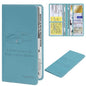 Car Registration & Insurance Card Holder Leather Auto Glove Box Organizer Document Wallet with Magnetic Shut - color: Blue-Upgraded
