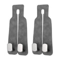 PATIKIL Headrest Hooks for Car, 2 Pcs Car Seat Back Organizers Storage Headrest Hook Suede Double Hanger Purse Holder for Cute Purses Bags, Gray
