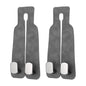 PATIKIL Headrest Hooks for Car, 2 Pcs Car Seat Back Organizers Storage Headrest Hook Suede Double Hanger Purse Holder for Cute Purses Bags, Gray