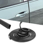 16.4FT(5M) Car Door Edge Guards, U-Shaped Rubber Door Protector, Black - color: Black