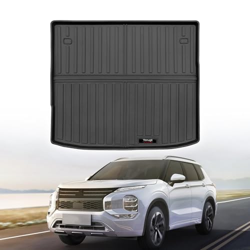 Custom for 2022-2026 Mitsubishi Outlander 5 Seater Cargo Mats Trunk Liner All Weather TPE Protection Mat Accessories (Not for PHEV or Sport) - color: for 2022-2026 Mitsubishi Outlander 5 Seat