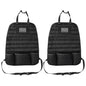 Tactical Molle Car Seat Back Organizer, Vehicle Panel Car Seat Back Cover Protector with 5 Storage Pouch, Universal Backseat Storage Organizer with USA Flag Patch for Car SUV Truck MPV (Black-2 Pcs) - size: Black-2 Pcs