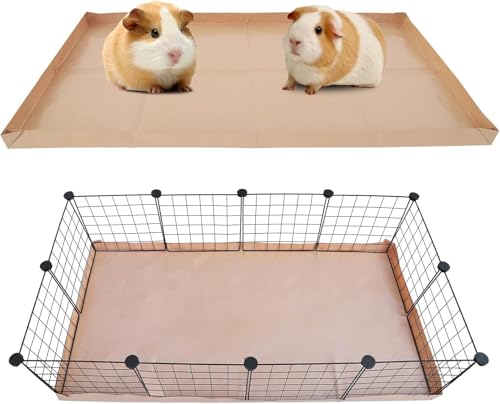 Disposable Guinea Pig Cage Liners, 48" x24 Large Liner Bag for Guinea Pig Cage Bottom, Water-Resistant Kraft Paper (8Pack) - size: (24" x 48") 8Pack-B