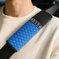 wuyaoyao 2PCS Bling Car Seat Belt Cover Pad, Breathable Leather Seatbelt Covers for Cars, Soft Comfortable Seatbelt Shoulder Strap Covers, Rhinestone Auto Seat Belt Protector Cushion (Blue) - color: Blue