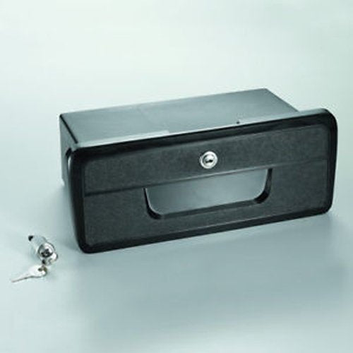 Pactrade Marine Lightweight Black ABS Plastic Lockable Glove Box Storage Compartment with Keys for Boat RV Truck - style: Black, with Keys