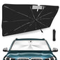 Windshield Sun Shade Umbrella for BMW X5 2019-2026 G05 Accessories, Upgraded 360° Bendable Handle to Protect Screen, Foldable Car Window Sunshade with Mirror Cutout, 10-Rib Heat Insulation - size: For BMW X5 2019+
