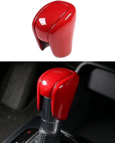 for 2022-2026 Honda Civic Gear Shift Knob Cover, for CRV 2023 2024 2025 2026 Interior Protector Trim Cap Sticker, for Accord 2018-2025 Automatic Transmission CVT Boots Change Lever Decal for CR V -Red - color: Passionate Red, size: Full Cover