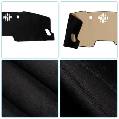 smabee Dashboard Cover Mat for Honda Pilot 2023-2025 2026 Dash Mat Flannel Sunshade No Glare Protector Interior Accessories Black