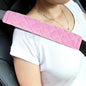 Amooca Soft Automotive Seat Belt Cover Seatbelt Shoulder Pad Neck Protector Cushions Universal Fit SUV Trucks Backpack 2 PCS Pink 10.2in - color: Pink, size: 10.2in-2pc