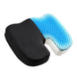 Seat Cushion for Office Chair, Gel & Memory Foam Chair Cushion, Sciatica & Coccyx Pain Relief Cushion for Long Sitting Office Workers, Car Drivers