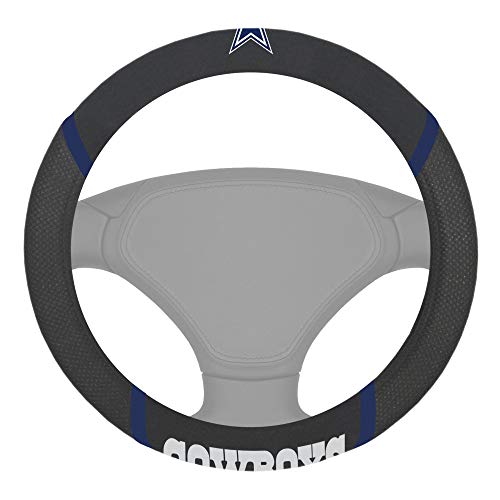 FANMATS NFL Unisex-Adult Embroidered Steering Wheel Cover - size: 15" x 15"