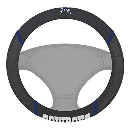 FANMATS NFL Unisex-Adult Embroidered Steering Wheel Cover - size: 15" x 15"
