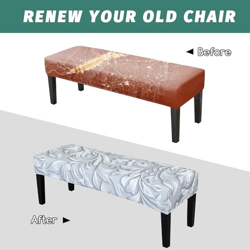 FUANGUI Floral Bench Cover,Stretch Dining Bench Cover for bedrooms, Living Rooms, Kitchens, Protector Chair Bench Piano Bench Seat Covers Stool Slipcover Removable, Washable - 05 - color: 05