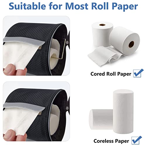 Hanging Toilet Paper Holder Waterproof Tissue Holder Cat Proof Roll Paper Case Cover Portable and Foldable Roll Storage Bag with Adjustable Strap for Wall Car Camping Tent Home Office Black Honeycomb - color: Black Honeycomb