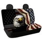 AFPANQZ 3D Eagle Flag Print Car Back Seat Covers Protector Rear Car Seat Cushion Dust and Scratch Proof Washable Auto Bench Protective Universal Fits Car, Truck, SUV, Van - color: 3D Eagle Flag Print
