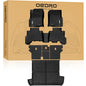 OEDRO Floor Mats Cargo Liner Fit for 2013-2024 Toyota 4Runner 5-Seater, Custom Fit TPE All Weather Floor Liners Trunk Mat with Backrest Mat for 4Runner Accessories, Car Mat Full Set, Black - style: 13-24 4Runner Full Set W/ Backrest Mat 5 Seats