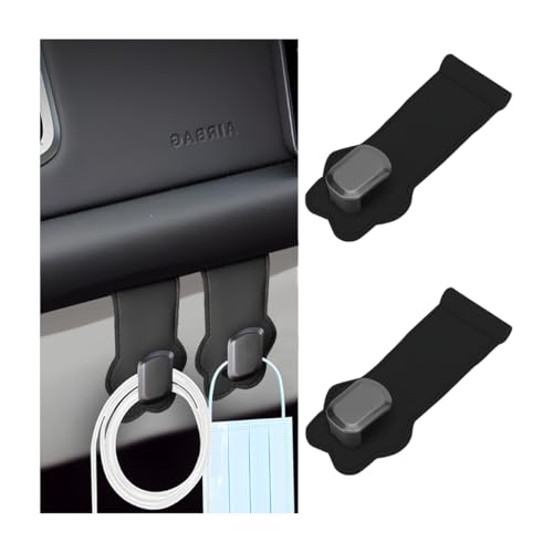 2PCS Car Co-Pilot Glovebox Hook, Multifunctional Flower Passenger Seat Hanger Organizer for Purse Handbag Umbrella, Auto Glove Box Hanging Storage Hook Holder, Universal Fit (Black) - color: Black