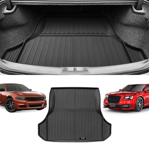 Custom for 2011-2023 Chrysler 300C/Dodge Charger Cargo Mats Trunk Liner All Weather TPE Protection Mat Accessories (for 2011-2023 Chrysler 300C/Dodge Charger)