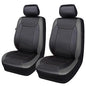 Flying Banner car seat Covers Faux Leather Waterproof Easy Clean Easy Installation (Gray Black, 2 Fronts) - color: Gray Black