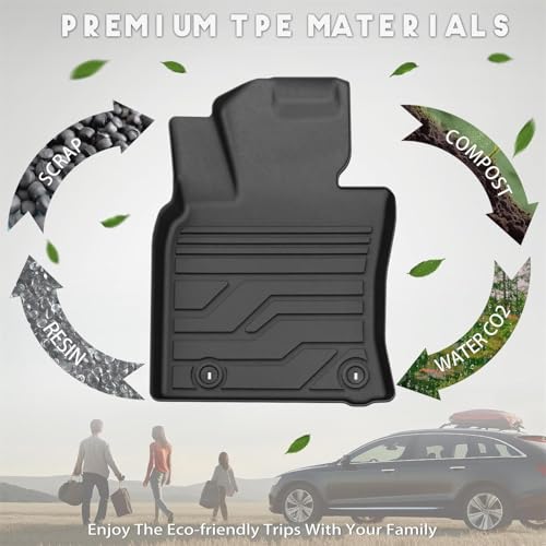 KARPAL Floor Mats Fit for Toyota Camry 2018-2024 FWD Only (Not Fit Hybrid or AWD), Custom Fit All Weather TPE Floor Liners, 1st & 2nd Row & Cargo Liner, Camry Accessories - style: 2018-2024 | For Toyota Camry | 1st & 2nd & Cargo