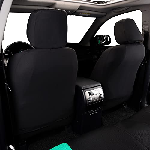 Flying Banner car seat Covers Full Set All Air Mesh Breathable Man Lady Airbag Compatible Rear Bench Split 40/60 50/50 60/40 Truck Pick Up (Full Set - Low Back, Black Gray Mint Green) - color: Black Gray Mint Green