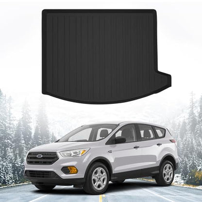 Premium Cargo Liner for Ford Escape S SE SEL Titanium 2013-2019 - 100% Protection - Custom Fit Car Trunk Mat - All-Season Black Cargo Mat - 3D Shaped Laser Measured Trunk Liners for Ford Escape