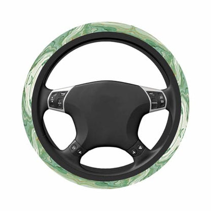 Marble Texture Elastic Steering Wheel Cover Abstract Background Golden Steering Wheel Cover Anti Slip Protective Case Universal Stretch Steering Protector - color: Multi1117