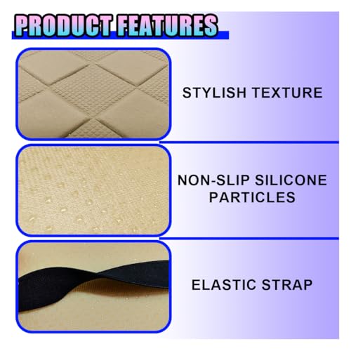 Leather Car Center Console Cover, Anti-Scratch Auto Middle Console Protective Cushion with 2 Storage Bags, Universal Waterproof Vehicle Armrest Pad Accessory for Sedan, SUV, Truck (Beige) - color: Beige