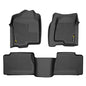 G-PLUS TPE Cargo Liners Compatible with 1999-2007 Chevy Silverado/GMC Sierra 1500 2500 (Fits Extended Cab Trucks Only) 3PCS Black Floor Liners 1st & 2nd Row All Weather Full Protection - size: Fit Silverado/Sierra 99-06 | Extended Cab | 3PCS