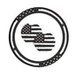 American Flag Steering Wheel Cover with 2 Car Coasters Non Slip Neoprene for Women Men Universal 15 Inch - color: American Flag