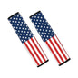 Dolyues American Flag Car Seatbelt Shoulder Pads for Adults Independence Day Comfort Seat Belt Covers 2 Pack All Weather Universal Protect Pads - color: American Flag