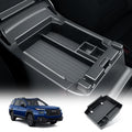 BIBIBO for 2026 Subaru Outback Center Console Organizer 2026 Subaru Outback(Premium,Limited,Touring,Wilderness,Limited XT,Touring XT) Console Insert Tray - color: Black-Single Layer