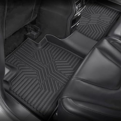 KARPAL Floor Mats for Nissan Altima 2019-2025 2026, TPE Rubber All Weather Protection Floor Liners Nissan Altima Accessories Car Mats, Front & 2nd Row - style: 2019-2026 | For Nissan Altima | 1st & 2nd Row